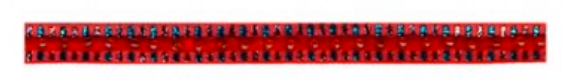 Beaded velvet ribbon 10mm per metre : Red