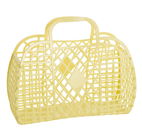 Retro Basket Large Yellow
