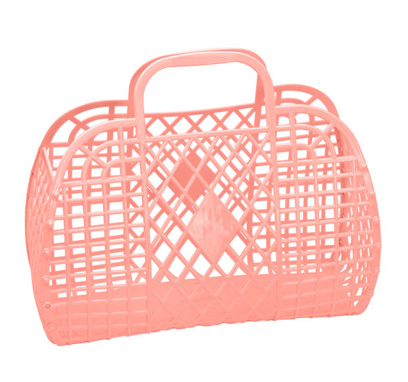 Retro Basket Large Peach