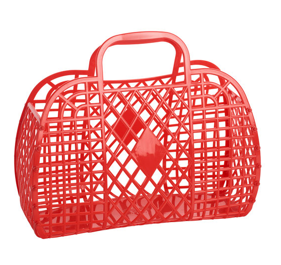 Retro Basket Large Red