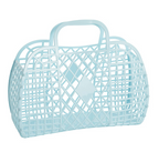 Retro Basket Large Blue