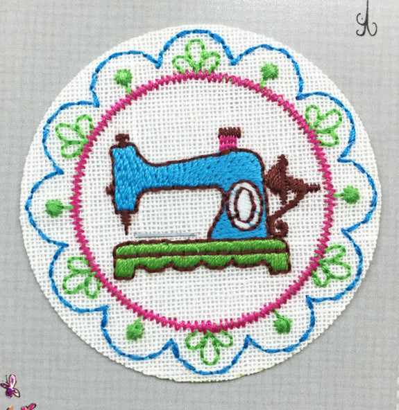 Sewing Machine Iron on Motif