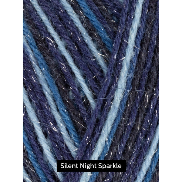 WYS Signature 4 ply sock yarn Signature Sparkle : 906 Silent Night