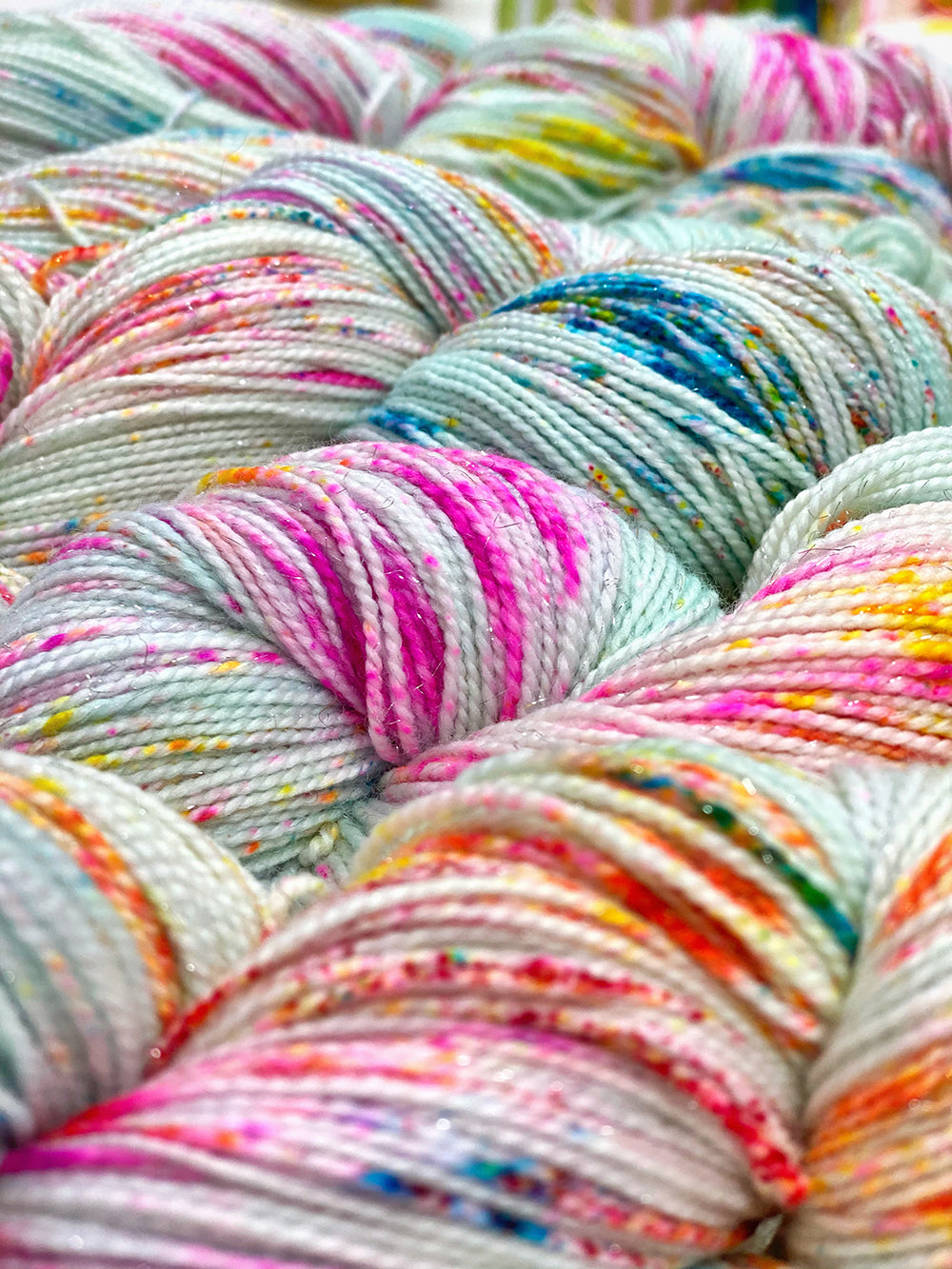 Gilliangladrag Holy Fluff Silver Sparkle Sock Yarn 100g Hand Dyed  : Birdhouse in Your Soul