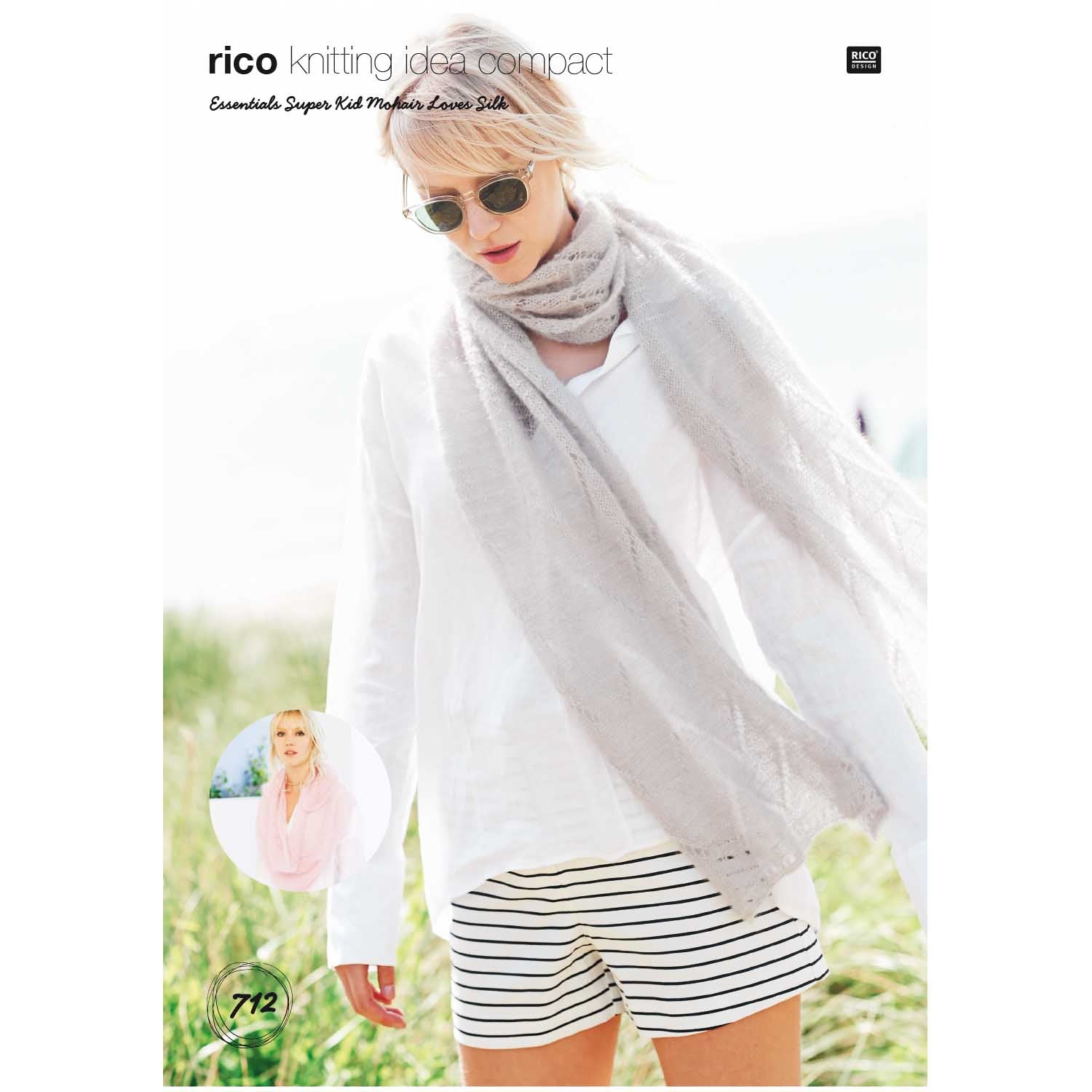 Super Kid Mohair Pattern 712 Shawl / Scarf