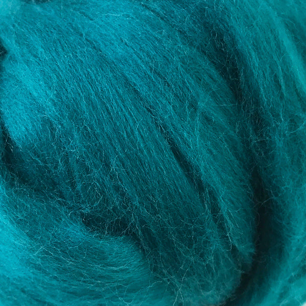 100g Teal Merino wool tops for felting & giant knitting