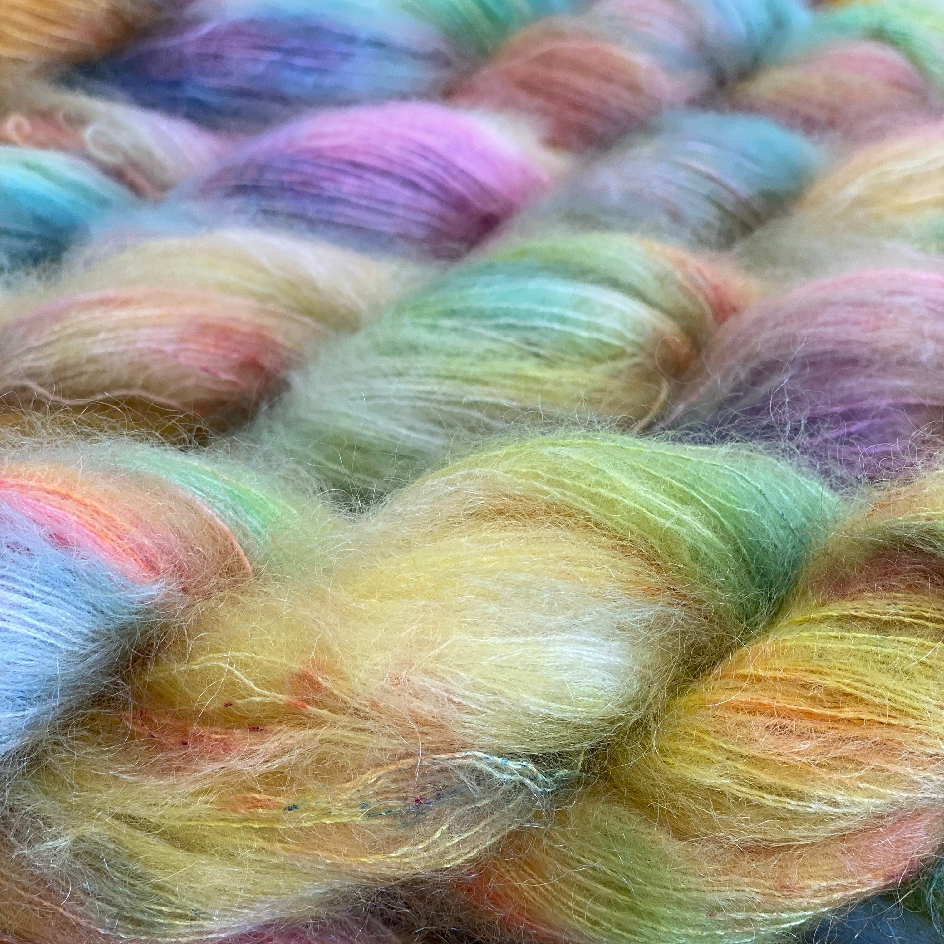 Gilliangladrag Holy Fluff Hand Dyed Kid Silk Lace : Treat People with Kindness