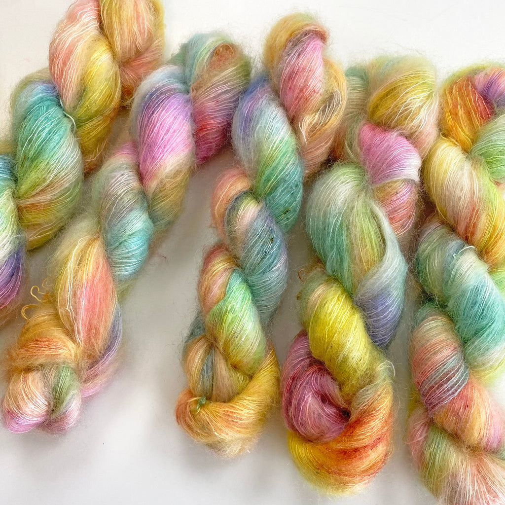 Gilliangladrag Holy Fluff Hand Dyed Kid Silk Lace : Treat People with Kindness