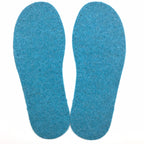 Turquoise Felt Slipper Soles Kids UK 10-11 (Eur 30-31)
