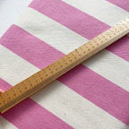 Striped Deckchair Canvas : Pink & White Discus Stripe