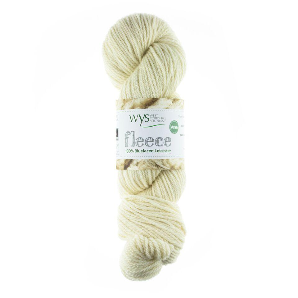 WYS Blue Faced Leicester Fleece Aran 100g Ecru 001