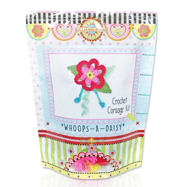 Whoops-A-Daisy Corsage Crochet Kit