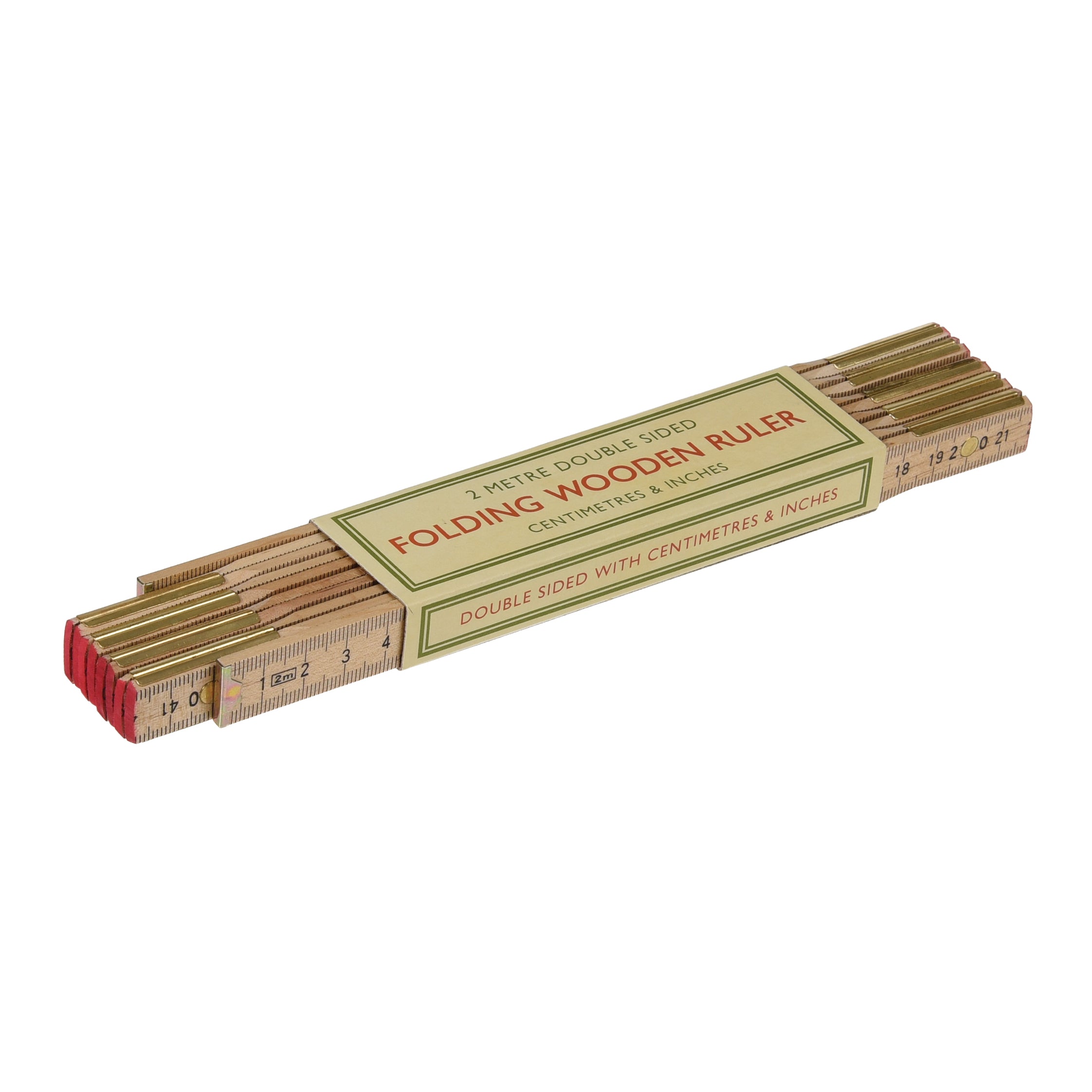 Wooden 2 Metre Folding Ruler