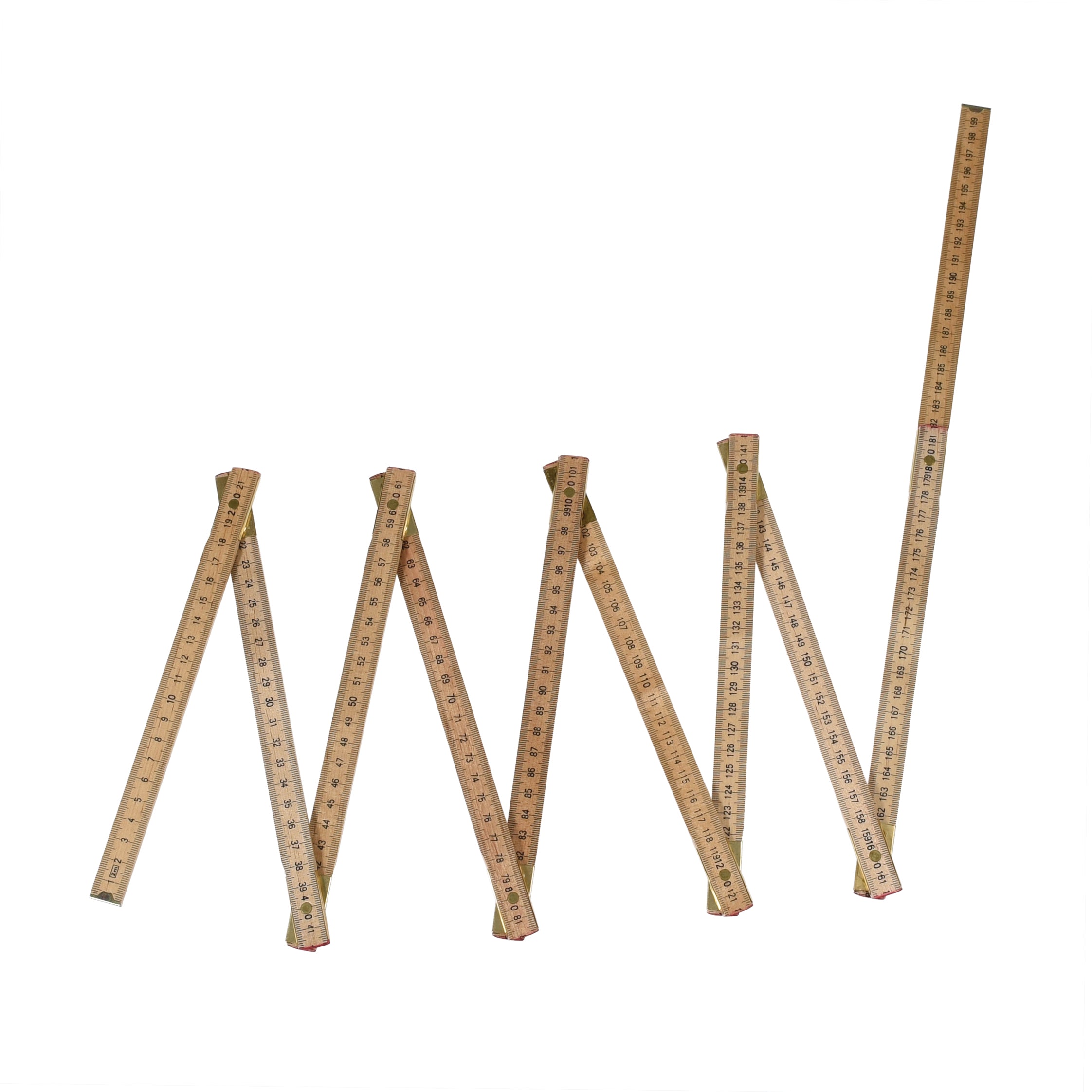 Wooden 2 Metre Folding Ruler