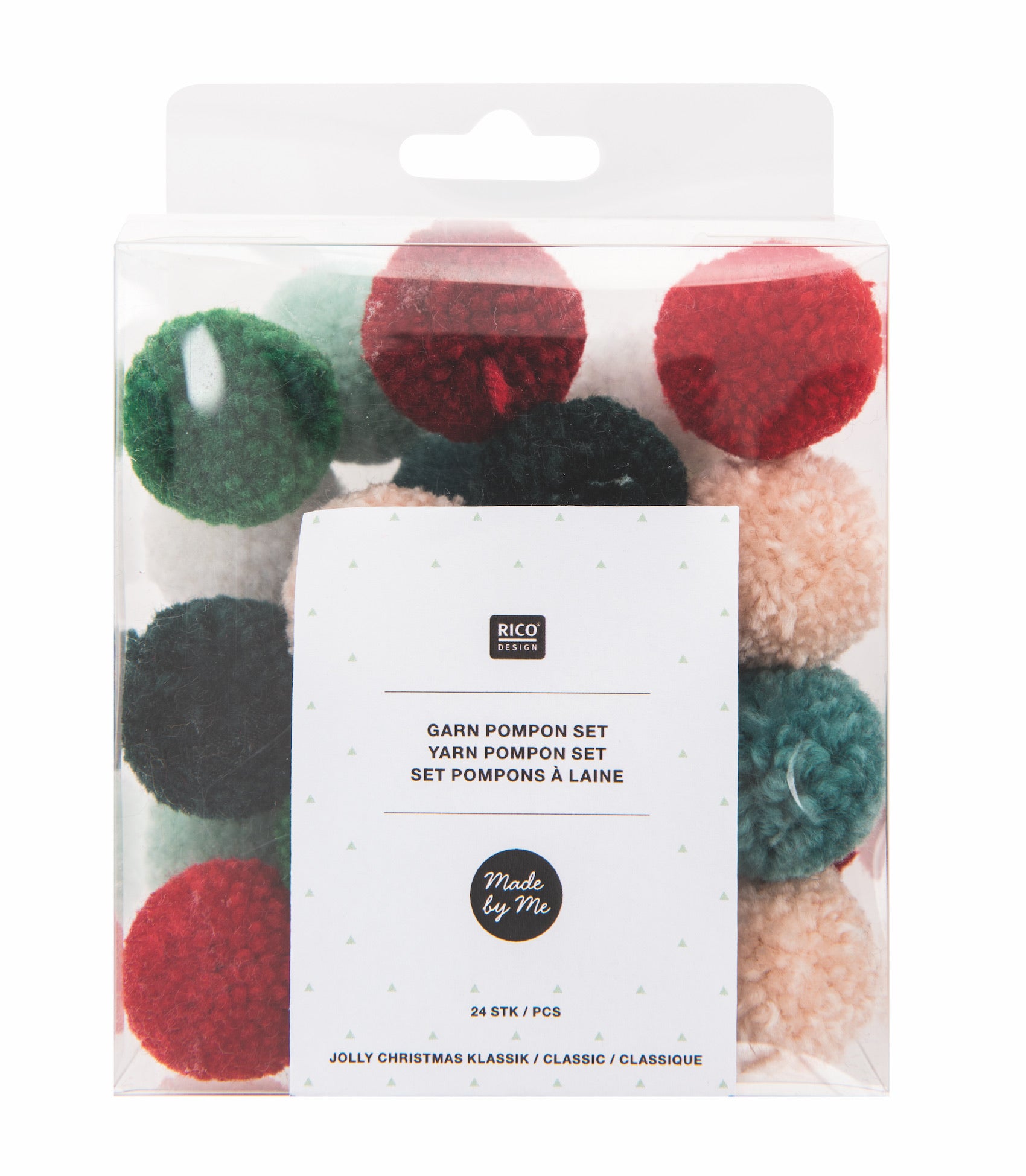 Yarn Pompom Set Christmas