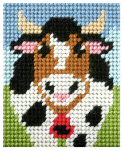 Kids Embroidery Kit - Moo Cow