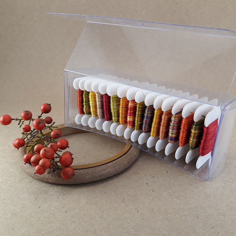 Hand Dyed Perlé 5 Thread Collection : 16 x 5m : Autumn