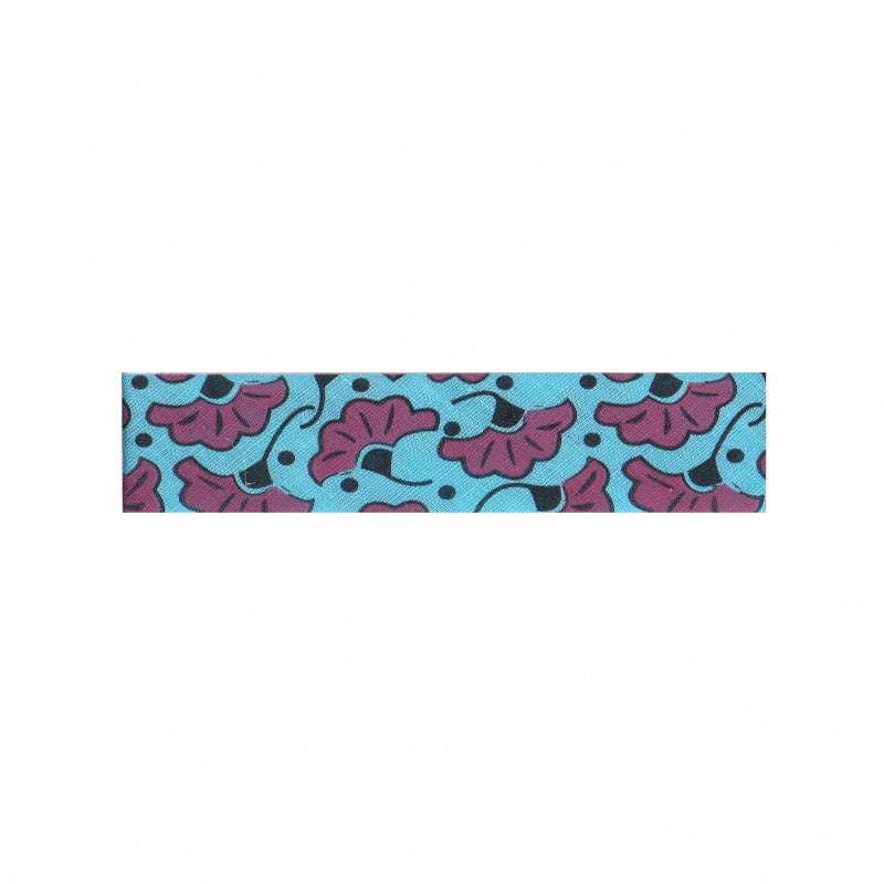 Bamako Bias Binding : Turquoise & Purple