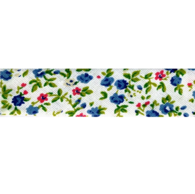 Liberty Print Bias Binding 16 blue floral