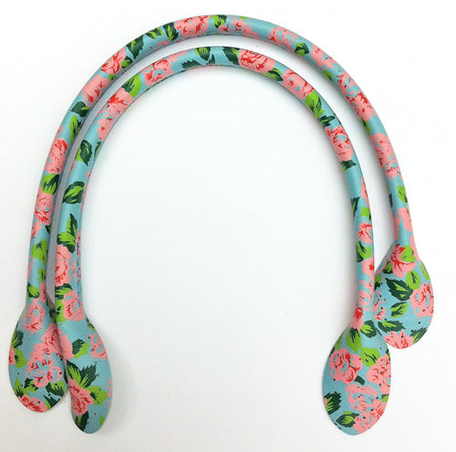 Blue Flower Bag Handles 30cm