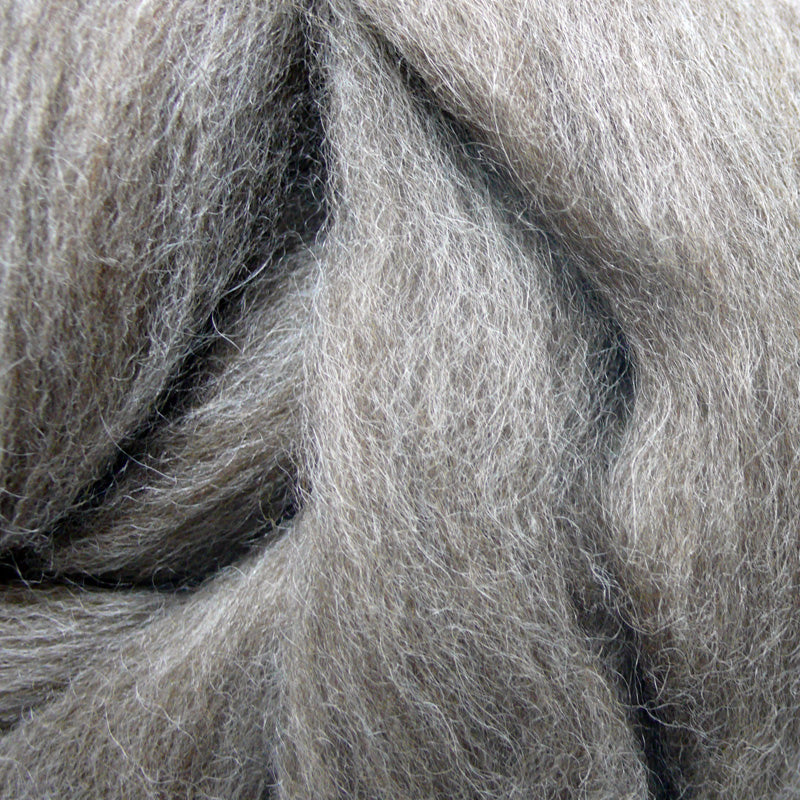 Brown BFL wool tops for felting