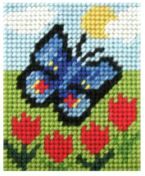 Kids Embroidery Kit - Butterflies & Flowers