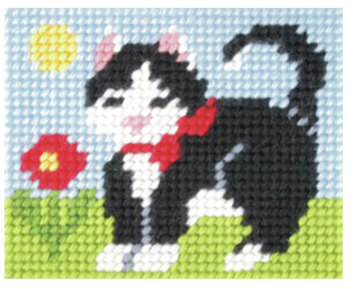 Kids Embroidery Kit - Kitten