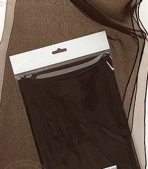 Silk Chiffon Scarf for nuno felting Dark Brown