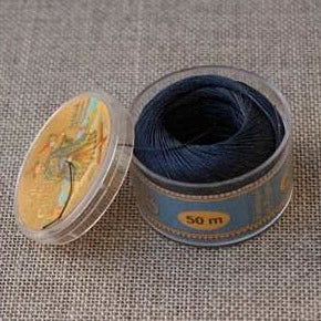 Linen Thread Capsule Navy Blue 650
