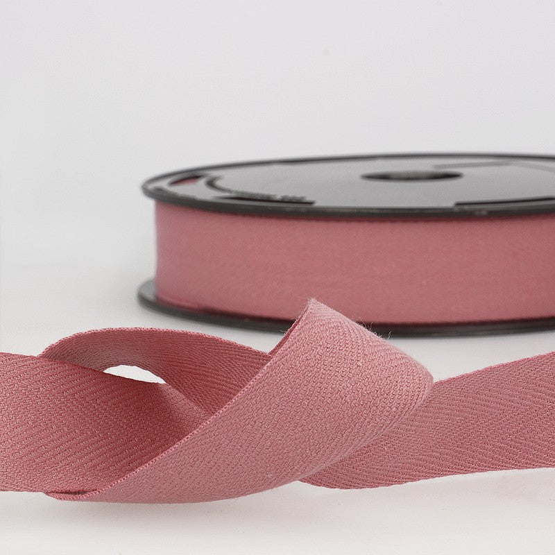 Cotton Twill Tape 077 Dusty Pink Per Metre