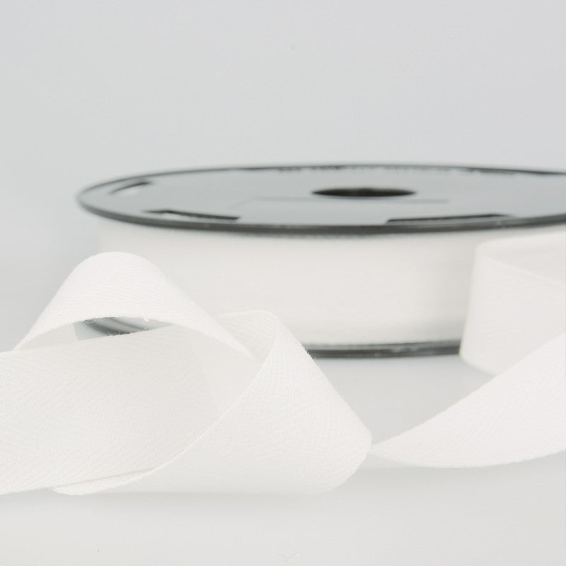 Cotton Twill Tape 001 White Per Metre