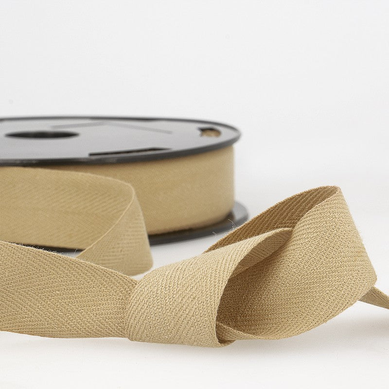 Cotton Twill Tape 014 Beige Per Metre