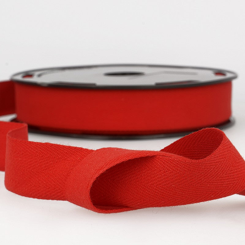 Cotton Twill Tape 008 Red Per Metre