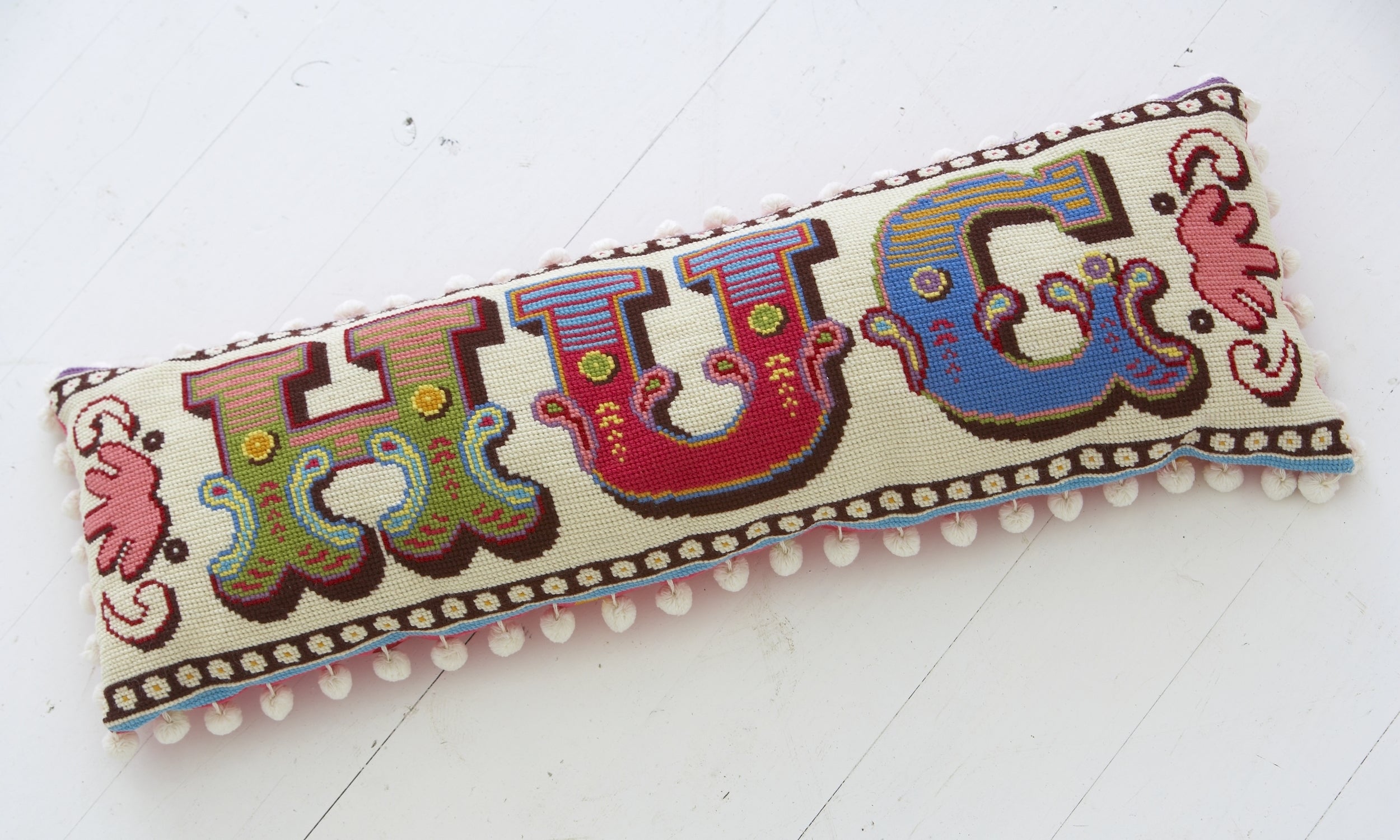 Emily Peacock Tapestry Stitch Kit : HUG