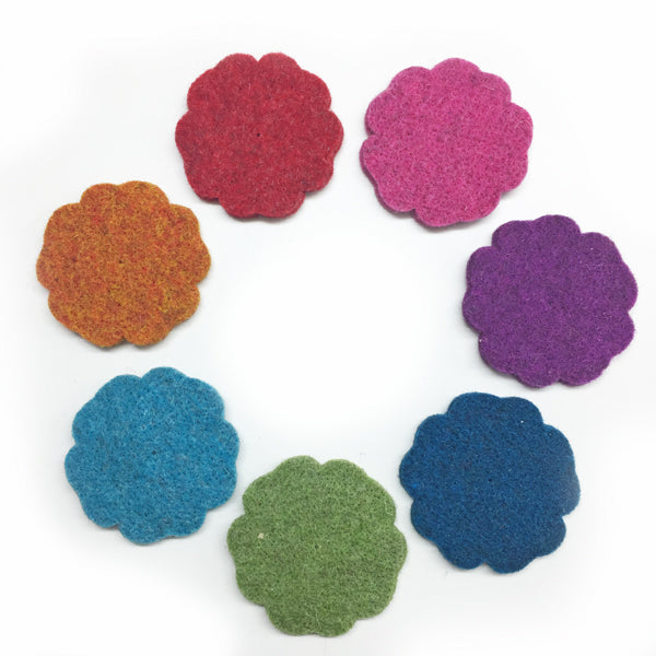 Large Wool Felt Flower 5cm Red