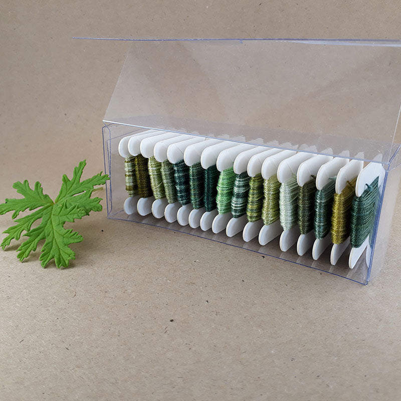 Hand Dyed Perlé 5 Thread Collection : 16 x 5m : Green