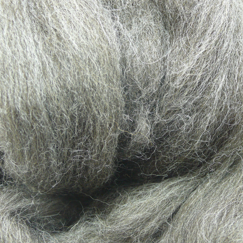 Grey Jacob Wool Tops for Felting, Spinning & Giant Knitting 100g