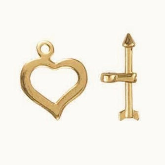 Heart Toggle Clasp