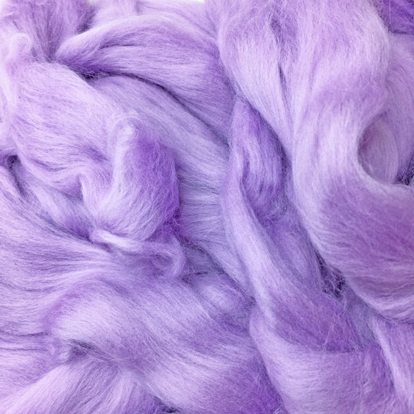 Lilac Merino wool tops for felting & giant knitting
