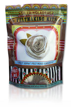 Sweet Sepia Felting Corsage Kit