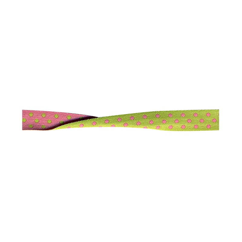 Polka Dot Trimming 16 - lime & pink