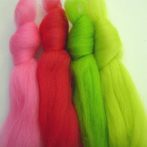 Spring Blossom Merino Wool Tops Inspiration Pack for Felting & Spinning
