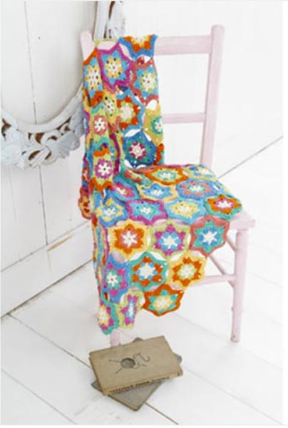 Stylecraft Crochet Hexagon Star Throw Pattern - 9138