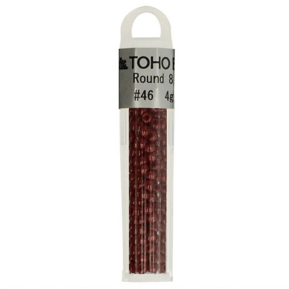 Toho 8/0 3mm Glass Seed Beads : 4g tube