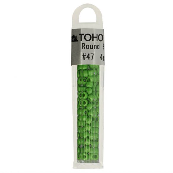 Toho 8/0 3mm Glass Seed Beads : 4g tube