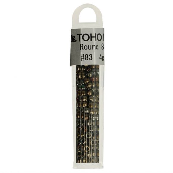 Toho 8/0 3mm Glass Seed Beads : 4g tube