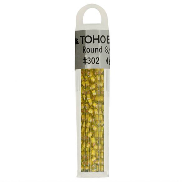 Toho 8/0 3mm Glass Seed Beads : 4g tube