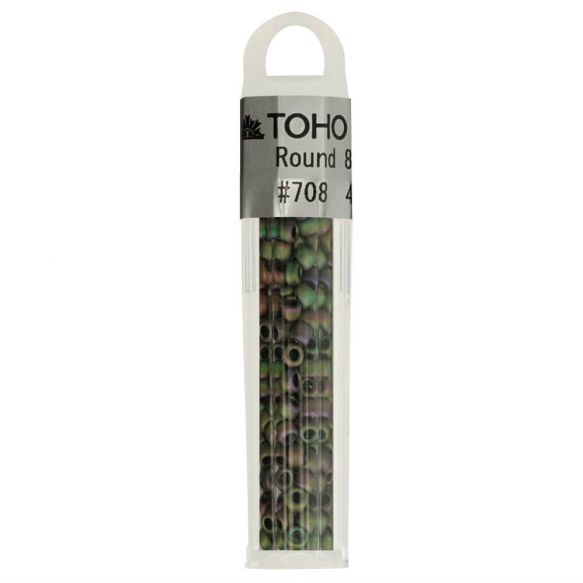 Toho 8/0 3mm Glass Seed Beads : 4g tube