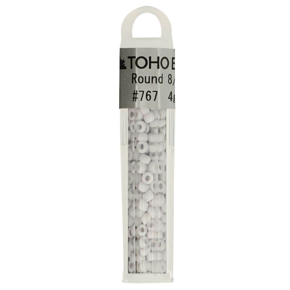 Toho 8/0 3mm Glass Seed Beads : 4g tube