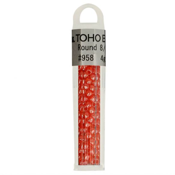 Toho 8/0 3mm Glass Seed Beads : 4g tube